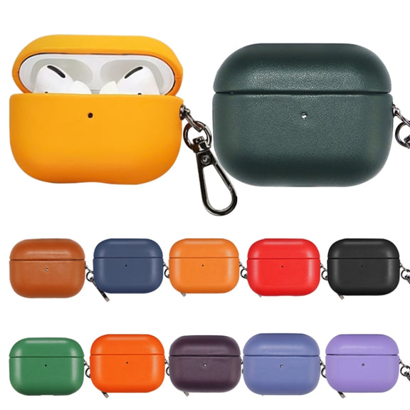 For Apple AirPods Pro 2 PU Leather Wireless Bluetooth Earphone Protective Case(Green)