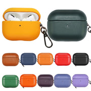For Apple AirPods Pro 2 PU Leather Wireless Bluetooth Earphone Protective Case(Yellow)