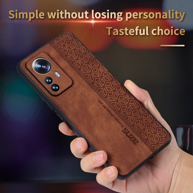 For Xiaomi 12 Pro / 12S Pro AZNS 3D Embossed Skin Feel Phone Case(Dark Green) - Xiaomi Cases by AZNS | Online Shopping South Africa | PMC TechLife
