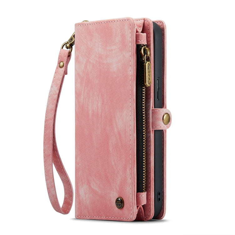 For iPhone 14 CaseMe 008 Detachable Multifunctional Leather Phone Case(Pink) - iPhone 14 Cases by CaseMe | Online Shopping South Africa | PMC Jewellery | Buy Now Pay Later Mobicred