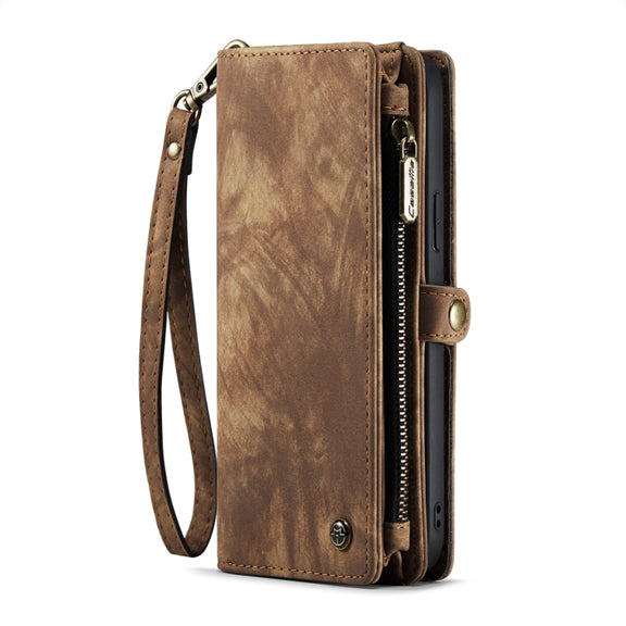 For iPhone 14 Pro Max CaseMe 008 Detachable Multifunctional Leather Phone Case(Brown)
