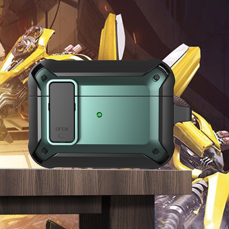 For AirPods Pro 2 Wireless Earphones Shockproof Bumblebee Silicone Protective Case(Black Green) - For AirPods Pro 2 by PMC Jewellery | Online Shopping South Africa | PMC Jewellery | Buy Now Pay Later Mobicred