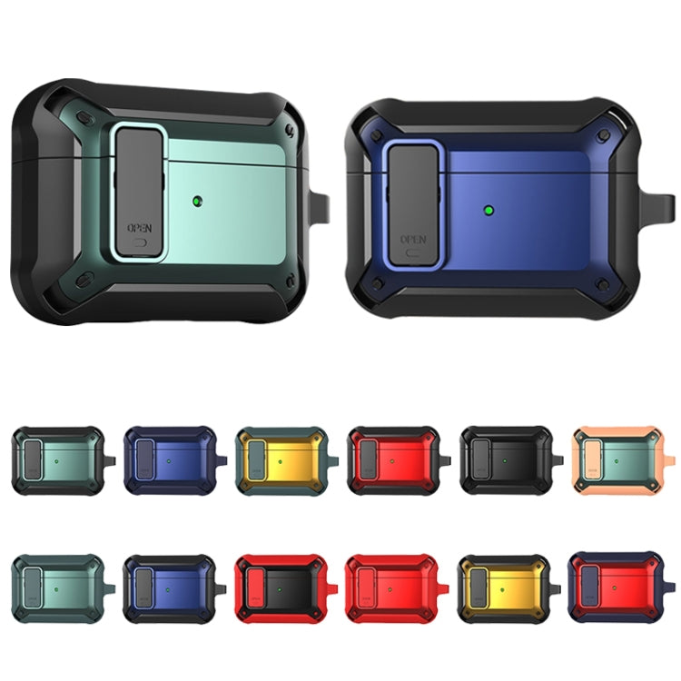 For AirPods Pro 2 Wireless Earphones Shockproof Bumblebee Silicone Protective Case(Orange Green) - For AirPods Pro 2 by PMC Jewellery | Online Shopping South Africa | PMC Jewellery | Buy Now Pay Later Mobicred