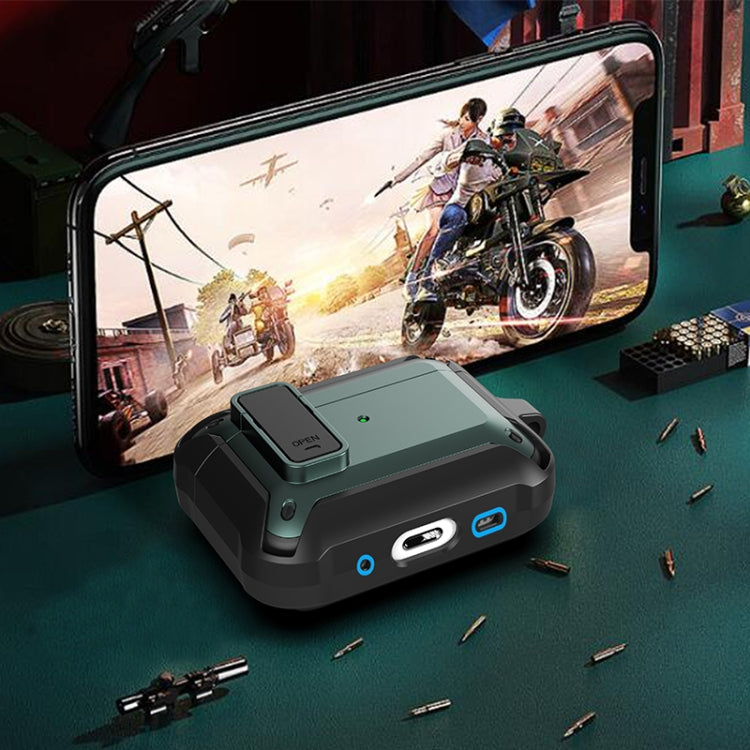 For AirPods Pro 2 Wireless Earphones Shockproof Bumblebee Silicone Protective Case(Black Green) - For AirPods Pro 2 by PMC Jewellery | Online Shopping South Africa | PMC Jewellery | Buy Now Pay Later Mobicred