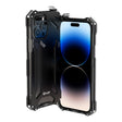 For iPhone 14 Pro R-JUST RJ17 Shockproof Armor Metal Phone Case(Black) - free shipping - PMC TechLife - Order now!