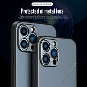 For iPhone 14 Plus R-JUST RJ52 3-Line Style Metal TPU Shockproof Phone Case(Purple)