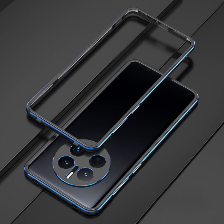 For Huawei Mate 50 Pro LK Aurora Metal Phone Frame with Lens Cover(Black Blue) - Huawei Cases by PMC TechLife | Online Shopping South Africa | PMC TechLife | Buy Now Pay Later Mobicred