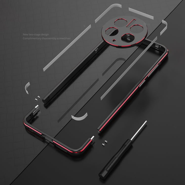 For Huawei Mate 50 Pro LK Aurora Metal Phone Frame with Lens Cover(Black Purple) - Huawei Cases by PMC TechLife | Online Shopping South Africa | PMC TechLife | Buy Now Pay Later Mobicred