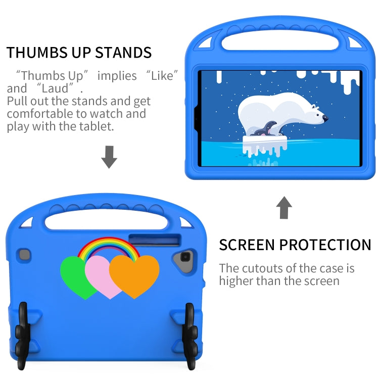 For Huawei MatePad T8 Love Small Palm Holder EVA Tablet Case(Blue) - Huawei by PMC TechLife | Online Shopping South Africa | PMC TechLife | Buy Now Pay Later Mobicred