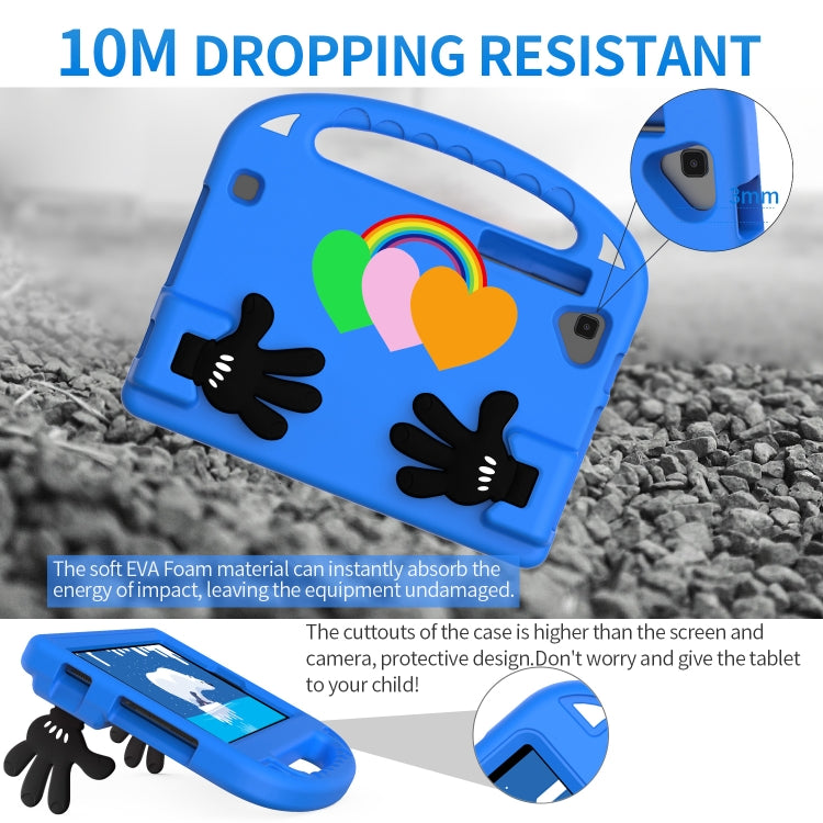 For Huawei MatePad T8 Love Small Palm Holder EVA Tablet Case(Blue)
