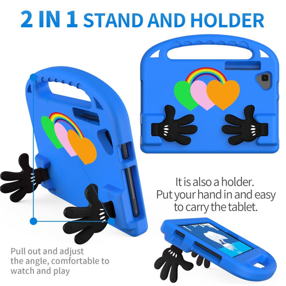 For Lenovo Tab K10 Love Small Palm Holder EVA Tablet Case(Blue)