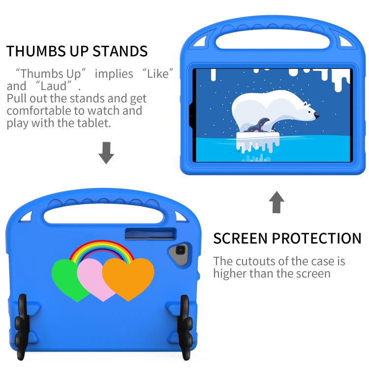 For Lenovo Tab K10 Love Small Palm Holder EVA Tablet Case(Blue)