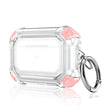 For AirPods Pro 2 Dual-color PC Shockproof Earphone Case with Hook(Pink) - For AirPods Pro 2 by PMC Jewellery | Online Shopping South Africa | PMC Jewellery | Buy Now Pay Later Mobicred