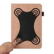 For 8 inch Life Tree Pattern Flip Universal Leather Tablet Case(Rose Gold)