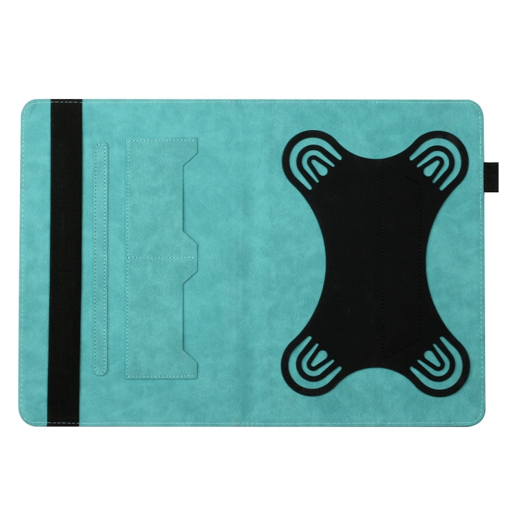 For 10 inch Life Tree Pattern Flip Universal Leather Tablet Case(Blue)