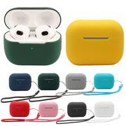For AirPods Pro 2 2.0mm Solid Color Silicone Protective Cover(Pink)