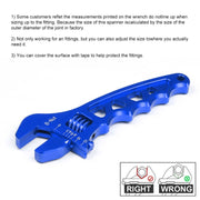 Car AN3-AN12 Adjustable Aluminum Wrench Hose Fitting Tool(Red)