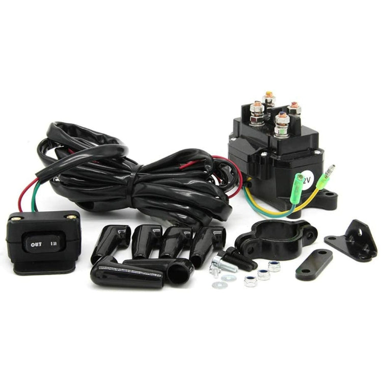 For UTV / Pickup Truck / ATV Electric Winch Relay Heavy Duty Solenoid Contactor with Rocker Arm & Switch - Relays by PMC TechLife | Online Shopping South Africa | PMC TechLife | Buy Now Pay Later Mobicred