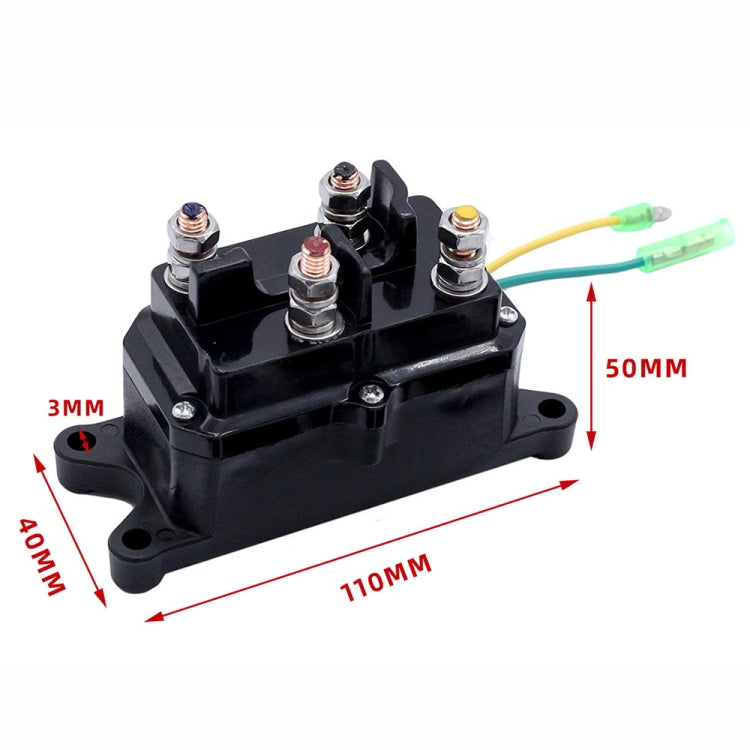 For UTV / Pickup Truck / ATV Electric Winch Relay Heavy Duty Solenoid Contactor with Rocker Arm & Switch - Relays by PMC TechLife | Online Shopping South Africa | PMC TechLife | Buy Now Pay Later Mobicred