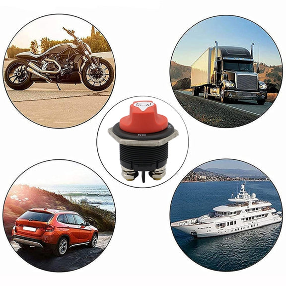 200A 6AWG Car Yacht Battery Selector Isolator Disconnect Rotary Switch Cut With Power Cord