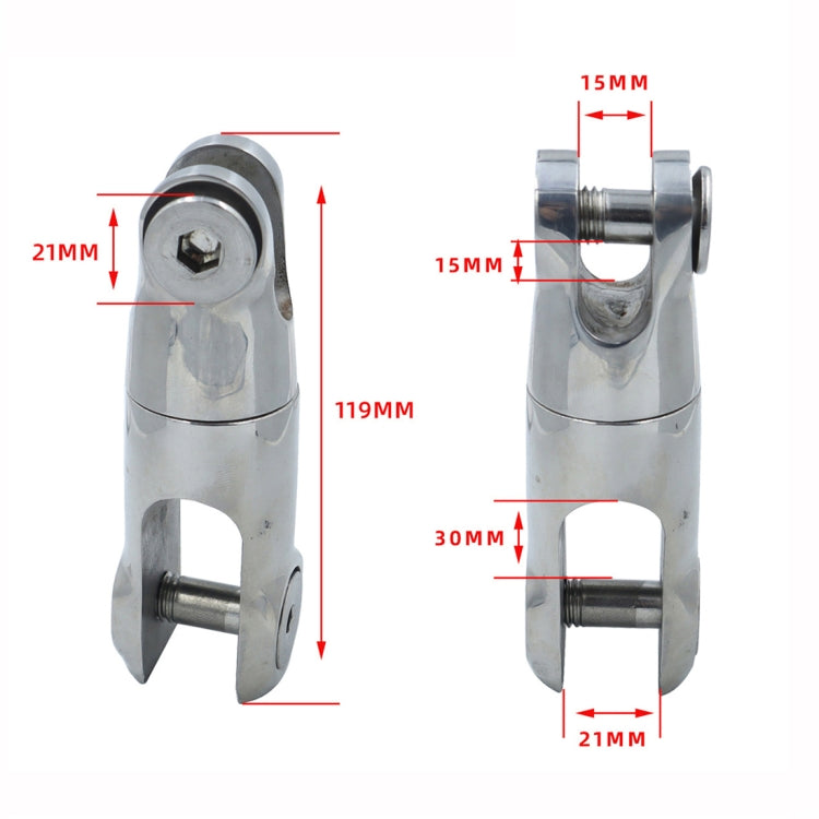 Two Stage10-12mm 316 Stainless Steel Marine Anchor Rotary Joint - Marine Accessories & Parts by PMC TechLife | Online Shopping South Africa | PMC TechLife | Buy Now Pay Later Mobicred