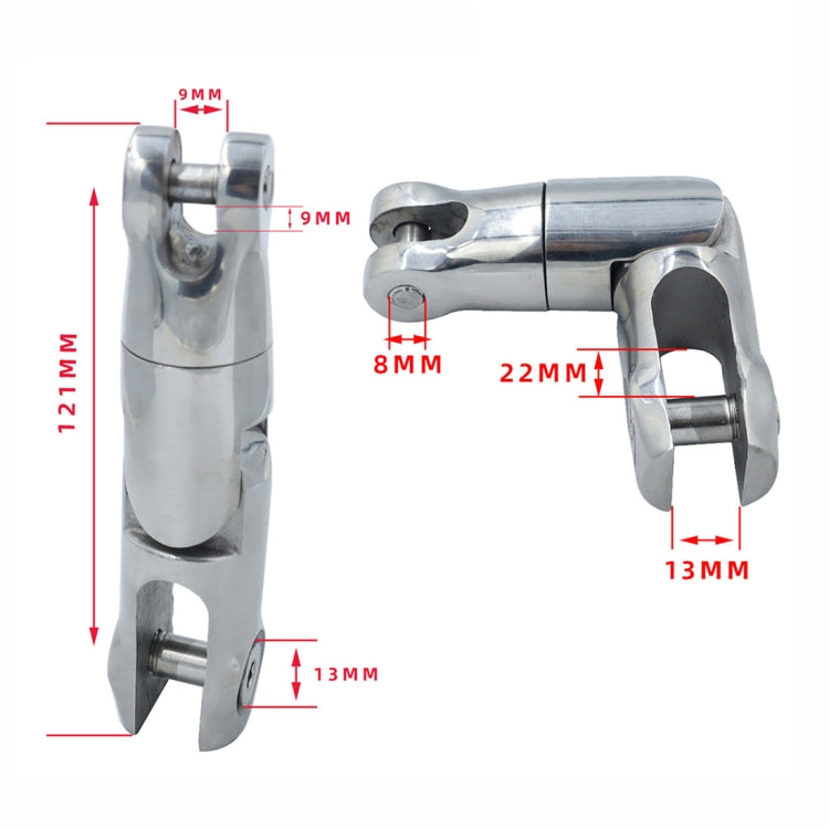 Three Stage 6-8mm 316 Stainless Steel Marine Anchor Rotary Joint - Marine Accessories & Parts by PMC TechLife | Online Shopping South Africa | PMC TechLife | Buy Now Pay Later Mobicred
