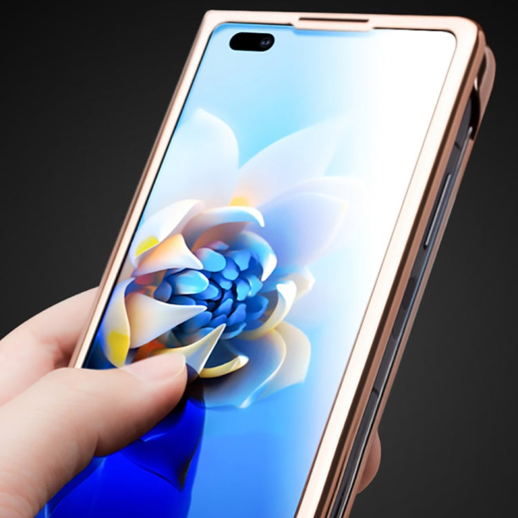 For Huawei Mate X2 QIALINO 2 in 1 Crocodile Pattern Genuine Leather + PC Phone Case(Red) - free shipping - PMC TechLife - Order now!