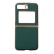 For Motorola Moto Razr 2022 Star Series Nano Electroplating PU Phone Case(Forest Green) - Motorola Cases by PMC TechLife | Online Shopping South Africa | PMC TechLife | Buy Now Pay Later Mobicred