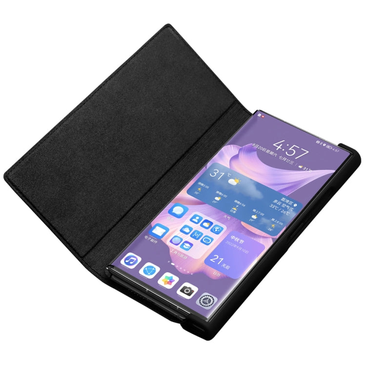 For Huawei Mate XS 2 QIALINO Crocodile Pattern Genuine Leather Phone Case(Black) - free shipping - PMC Jewellery - Order now!