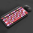 FOREV FFVWI9 Mixed Color Portable 2.4G Wireless Keyboard Mouse Set(Red) - Wireless Keyboard by PMC TechLife | Online Shopping South Africa | PMC TechLife | Buy Now Pay Later Mobicred