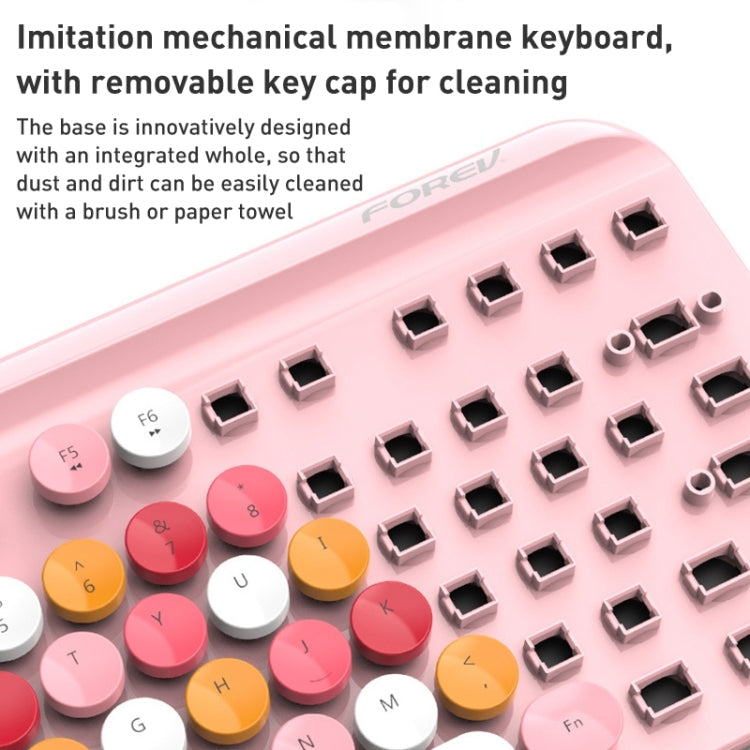 FOREV FFVWI9 Mixed Color Portable 2.4G Wireless Keyboard Mouse Set(Green) - free shipping - PMC Jewellery - Order now!