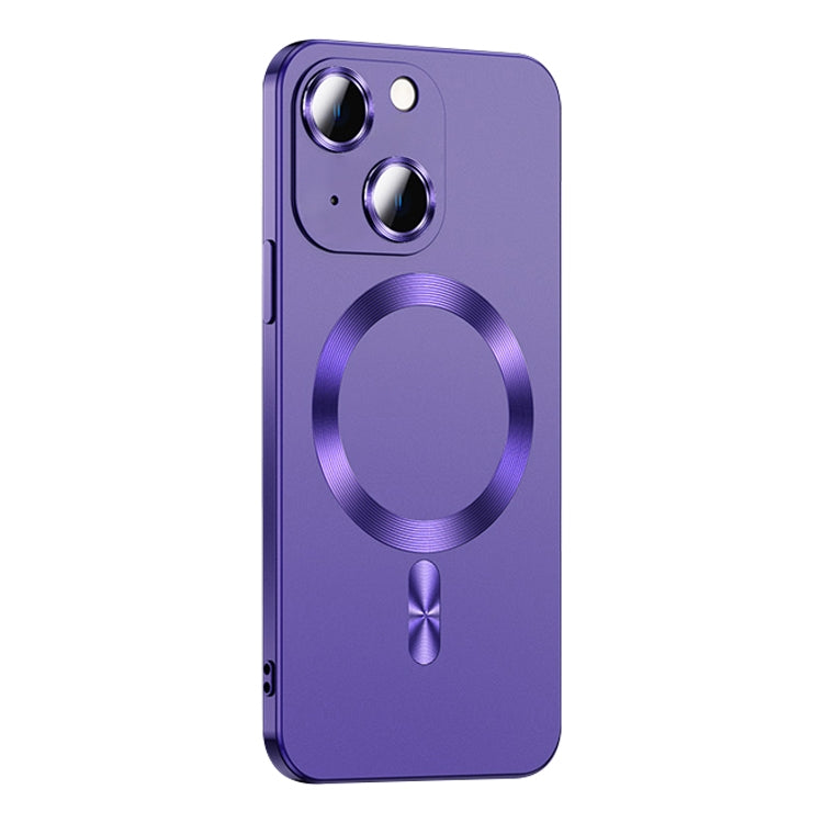 For iPhone 14 Liquid Lens Protector Magsafe Phone Case(Dark Purple) - free shipping - PMC TechLife - Order now!