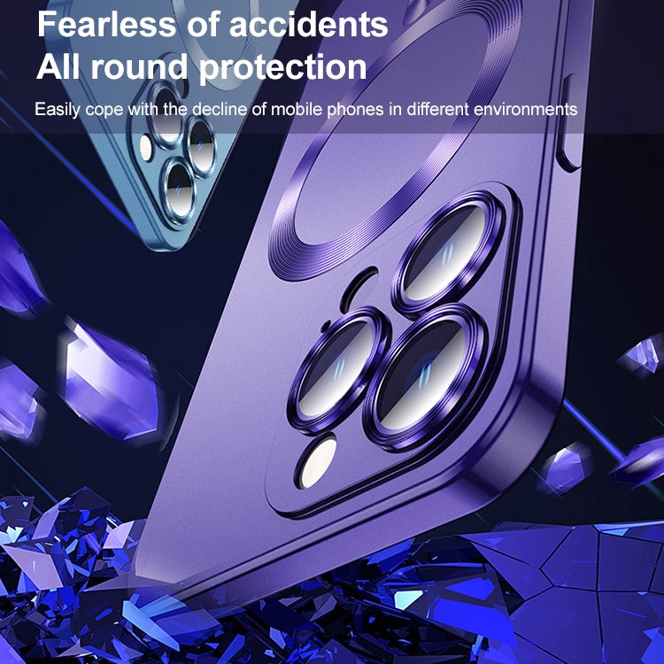 For iPhone 13 Liquid Lens Protector Magsafe Phone Case(Dark Purple) - free shipping - PMC TechLife - Order now!