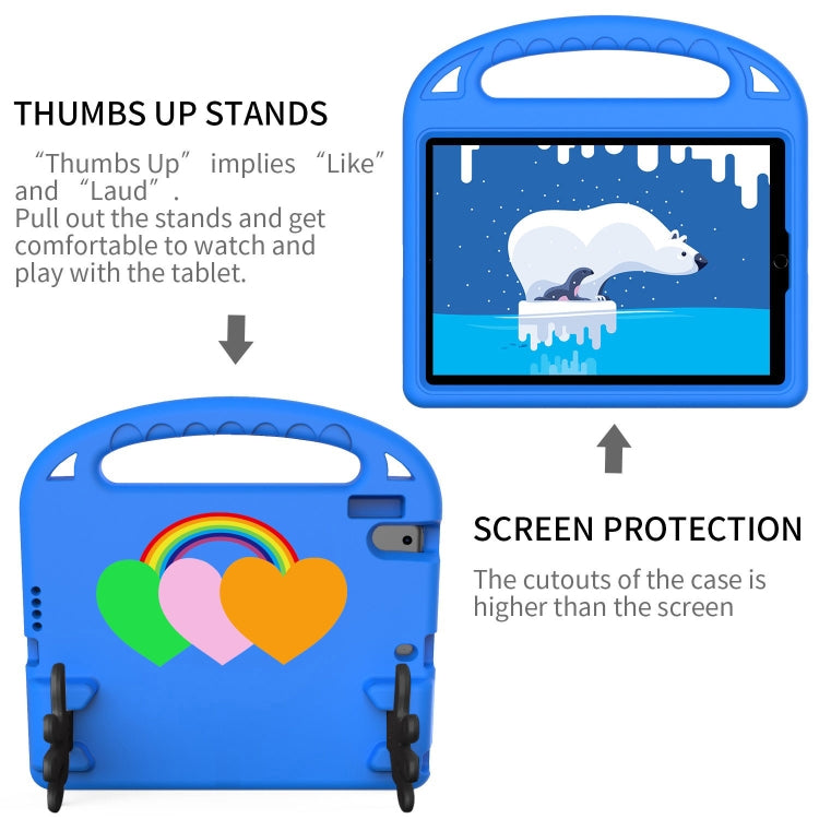 For Lenovo Tab B10 10.1 2020 Love Small Palm Holder EVA Tablet Case(Blue) - Lenovo by PMC TechLife | Online Shopping South Africa | PMC TechLife | Buy Now Pay Later Mobicred