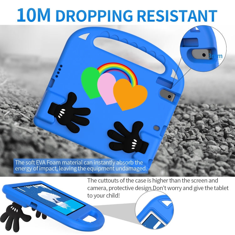 For Lenovo Tab B10 10.1 2020 Love Small Palm Holder EVA Tablet Case(Blue) - Lenovo by PMC TechLife | Online Shopping South Africa | PMC TechLife | Buy Now Pay Later Mobicred