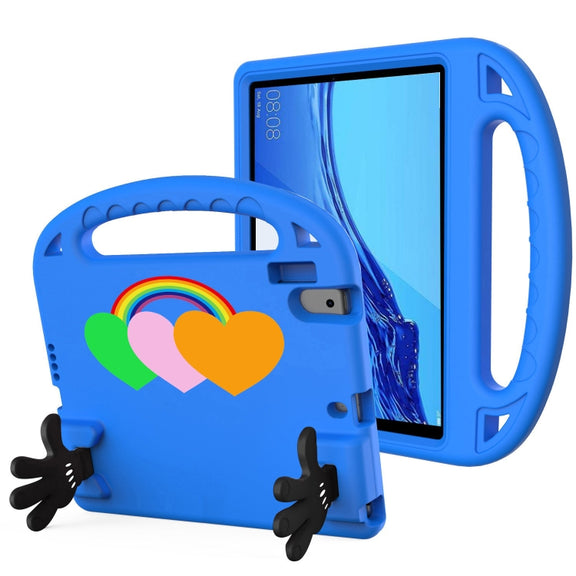 For Lenovo Tab B10 10.1 2020 Love Small Palm Holder EVA Tablet Case(Blue)