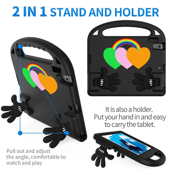 For Lenovo Tab M10 HD TB-X505F/N 10.1 inch Love Small Palm Holder EVA Tablet Case(Black)