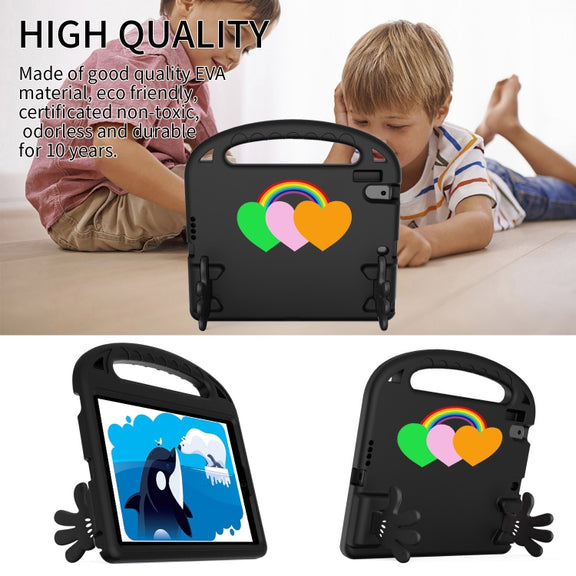 For Lenovo Tab M10 HD TB-X505F/N 10.1 inch Love Small Palm Holder EVA Tablet Case(Black)
