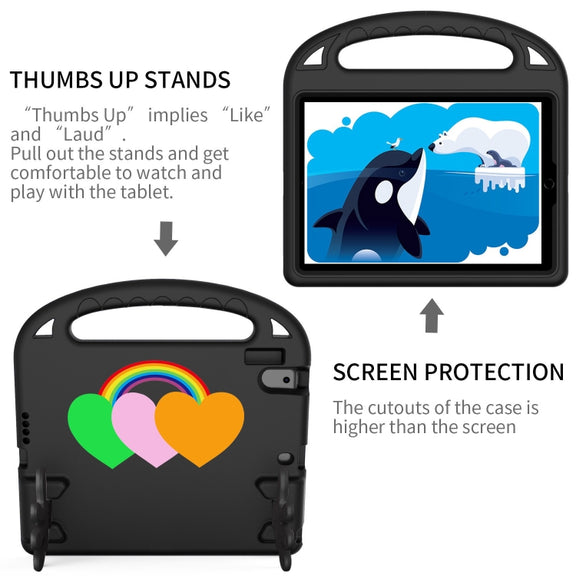 For Lenovo Tab M10 HD TB-X505F/N 10.1 inch Love Small Palm Holder EVA Tablet Case(Black)