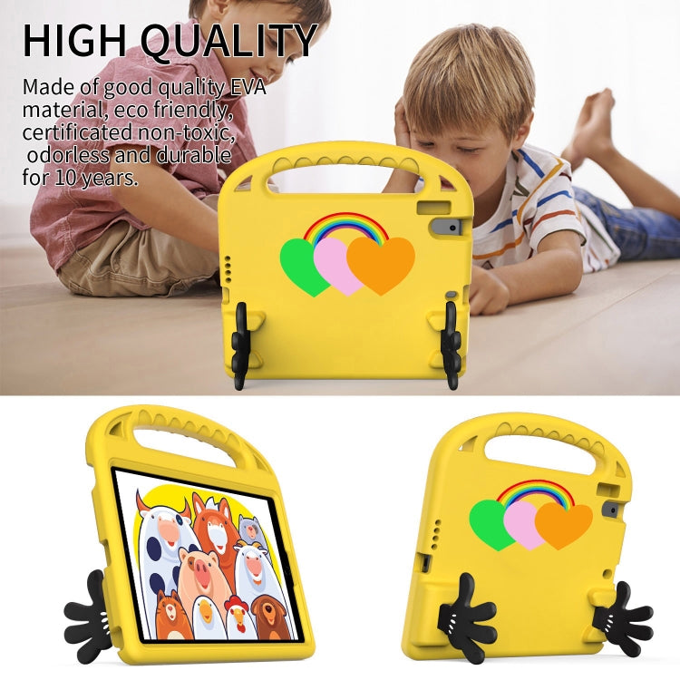 For Lenovo Tab M10 HD TB-X505F/N 10.1 inch Love Small Palm Holder EVA Tablet Case(Yellow)