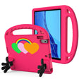 For Lenovo Tab M10 HD TB-X505F/N 10.1 inch Love Small Palm Holder EVA Tablet Case(Rose Red) - Lenovo by PMC TechLife | Online Shopping South Africa | PMC TechLife | Buy Now Pay Later Mobicred
