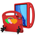For Lenovo Tab M10 FHD TB-X605FC 10.1 Love Small Palm Holder EVA Tablet Case(Red) - Lenovo by PMC TechLife | Online Shopping South Africa | PMC TechLife | Buy Now Pay Later Mobicred
