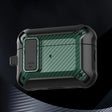 For AirPods Pro 2 Bumblebee Carbon Fiber Earphone Protective Case(Black Green) - For AirPods Pro 2 by PMC Jewellery | Online Shopping South Africa | PMC Jewellery | Buy Now Pay Later Mobicred
