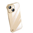For iPhone 14 Electroplating Frameless Clear PC Phone Case(Gold) - iPhone 14 Cases by PMC TechLife | Online Shopping South Africa | PMC TechLife | Buy Now Pay Later Mobicred