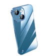 For iPhone 14 Electroplating Frameless Clear PC Phone Case(Sierra Blue) - iPhone 14 Cases by PMC TechLife | Online Shopping South Africa | PMC TechLife | Buy Now Pay Later Mobicred