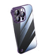 For iPhone 14 Pro Max Electroplating Frameless Clear PC Phone Case(Purple) - iPhone 14 Pro Max Cases by PMC TechLife | Online Shopping South Africa | PMC TechLife | Buy Now Pay Later Mobicred