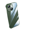 For iPhone 13 Electroplating Frameless Clear PC Phone Case(Green) - iPhone 13 Cases by PMC TechLife | Online Shopping South Africa | PMC TechLife | Buy Now Pay Later Mobicred