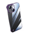 For iPhone 13 Electroplating Frameless Clear PC Phone Case(Purple) - iPhone 13 Cases by PMC TechLife | Online Shopping South Africa | PMC TechLife | Buy Now Pay Later Mobicred