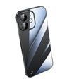 For iPhone 12 Electroplating Frameless Clear PC Phone Case(Black) - iPhone 12 / 12 Pro Cases by PMC TechLife | Online Shopping South Africa | PMC TechLife | Buy Now Pay Later Mobicred