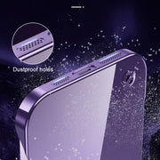 For iPhone 12 Electroplating Frameless Clear PC Phone Case(Purple)